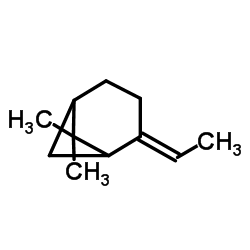 (2E)-2-Ethylidene-6,6-dimethylbicyclo[3.1.1]heptane Structure