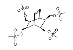 all-exo-5,6,7,8-Tetrakis(methansulfonyloxymethyl)bicyclo(2.2.2)oct-2-en结构式