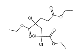 triethyl 1,1,3-trichloropentane-1,3,5-tricarboxylate结构式