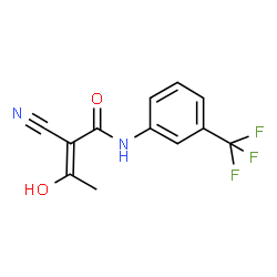 2-CYANO-3-HYDROXY-N-[3-(TRIFLUOROMETHYL)PHENYL]-2-BUTENAMIDE structure