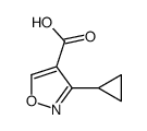 4-Isoxazolecarboxylicacid,3-cyclopropyl-(9CI) Structure