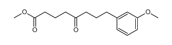 8-(3-methoxy-phenyl)-5-oxo-octanoic acid methyl ester结构式
