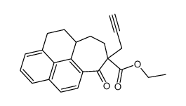 ethyl 9-oxo-8-(prop-2-yn-1-yl)-5,5a,6,7,8,9-hexahydro-4H-cyclohepta[cd]phenalene-8-carboxylate结构式