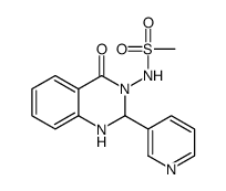 N-(4-oxo-2-pyridin-3-yl-1,2-dihydroquinazolin-3-yl)methanesulfonamide结构式