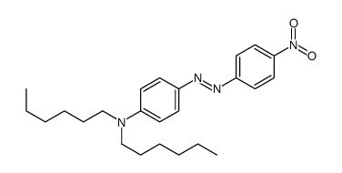 N,N-dihexyl-4-[(4-nitrophenyl)diazenyl]aniline Structure