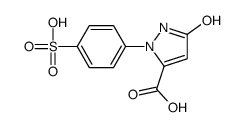 5-oxo-2-(4-sulfophenyl)-1H-pyrazole-3-carboxylic acid结构式