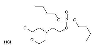 2-[bis(2-chloroethyl)amino]ethyl dibutyl phosphate,hydrochloride Structure