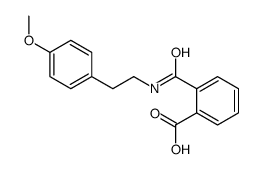 2-[2-(4-methoxyphenyl)ethylcarbamoyl]benzoic acid结构式