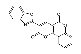 3-(1,3-benzoxazol-2-yl)pyrano[3,2-c]chromene-2,5-dione结构式