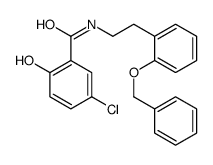 5-chloro-2-hydroxy-N-[2-(2-phenylmethoxyphenyl)ethyl]benzamide Structure