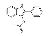 3-acetoxy-2-phenylindole Structure