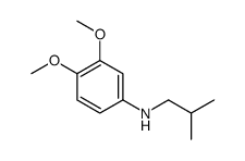 3,4-dimethoxy-N-(2-methylpropyl)aniline结构式