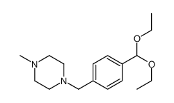 1-[[4-(diethoxymethyl)phenyl]methyl]-4-methylpiperazine Structure