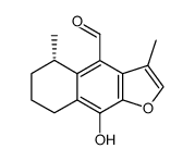 (S)-5,6,7,8-Tetrahydro-9-hydroxy-3,5-dimethylnaphtho[2,3-b]furan-4-carbaldehyde结构式