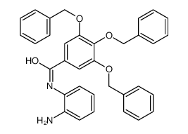 N-(2-aminophenyl)-3,4,5-tris(phenylmethoxy)benzamide结构式