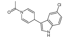 1-[4-(5-chloro-1H-indol-3-yl)-4H-pyridin-1-yl]ethanone结构式