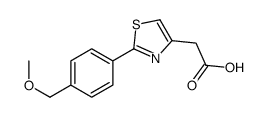 2-[2-[4-(methoxymethyl)phenyl]-1,3-thiazol-4-yl]acetic acid Structure