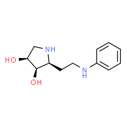 3,4-Pyrrolidinediol,2-[2-(phenylamino)ethyl]-,(2S,3R,4S)-(9CI)结构式