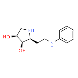 3,4-Pyrrolidinediol,2-[2-(phenylamino)ethyl]-,(2S,3R,4S)-(9CI) Structure