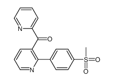 [2-(4-methylsulfonylphenyl)pyridin-3-yl]-pyridin-2-ylmethanone Structure