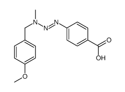 p-[3-(p-Methoxybenzyl)-3-methyl-1-triazeno]benzoic acid Structure