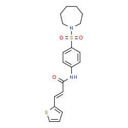 (2E)-N-[4-(azepan-1-ylsulfonyl)phenyl]-3-(thiophen-2-yl)prop-2-enamide picture