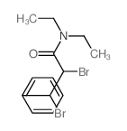 Benzenepropanamide, a,b-dibromo-N,N-diethyl- structure