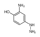 2-amino-4-hydrazinylphenol Structure