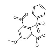 2-benzenesulfonyl-5-methoxy-1,3-dinitro-benzene Structure