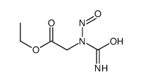 ethyl 2-[carbamoyl(nitroso)amino]acetate结构式