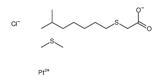 chloro[(isooctylthio)acetato-O,S][thiobis[methane]]platinum structure