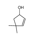 4,4-dimethylcyclopent-2-en-1-ol Structure