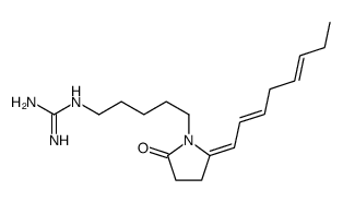 N-[5-[(E)-2-[(2Z,5Z)-2,5-Octadienylidene]-5-oxopyrrolidin-1-yl]pentyl]guanidine结构式