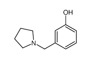 3-(pyrrolidin-1-ylmethyl)phenol结构式