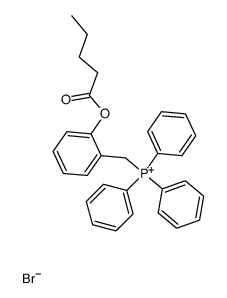 (2-(pentanoyloxy)benzyl)triphenylphosphonium bromide Structure