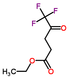 Ethyl 5,5,5-trifluoro-4-oxopentanoate structure