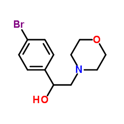 1-(4-Bromophenyl)-2-(4-morpholinyl)ethanol Structure
