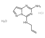 N(sup 4)-2-Propenylpyrazolo(1,5-a)-1,3,5-triazine-2,4-diamine, hydroch loride hydrate (2:2:1)结构式