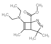 methyl 7-diethylamino-4,4,6-trimethyl-2,3-diazabicyclo[3.2.0]hepta-2,6-diene-1-carboxylate picture