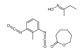 (NZ)-N-butan-2-ylidenehydroxylamine,1,3-diisocyanato-2-methylbenzene,oxepan-2-one Structure