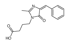 4-[(4E)-4-benzylidene-2-methyl-5-oxoimidazol-1-yl]butanoic acid Structure