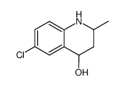 6-chloro-2-methyl-1,2,3,4-tetrahydro-quinolin-4-ol结构式