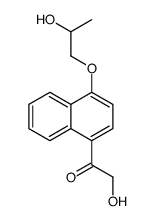 2-Hydroxy-1-[4-(2-hydroxypropoxy)-1-naphthalenyl]ethanone Structure
