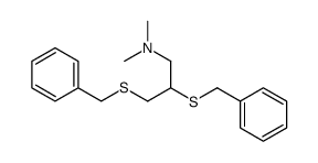 1-Dimethylamino-2,3-bis-(benzylmercapto)-propan Structure