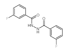 Benzoic acid,3-fluoro-, 2-(3-fluorobenzoyl)hydrazide Structure