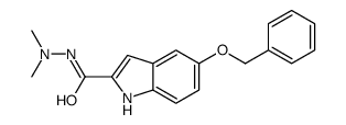 N',N'-dimethyl-5-phenylmethoxy-1H-indole-2-carbohydrazide Structure