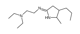 1-Pyrroline, 2-((2-(diethylamino)ethyl)amino)-5-methyl-4-phenyl-4-prop yl-结构式