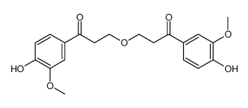 bis-[3-(4-hydroxy-3-methoxy-phenyl)-3-oxo-propyl]-ether结构式