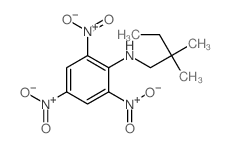 N-(2,2-dimethylbutyl)-2,4,6-trinitro-aniline Structure