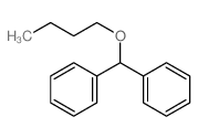 Benzene,1,1'-(butoxymethylene)bis- Structure